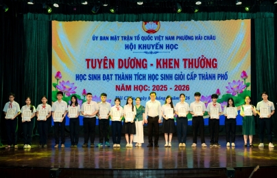 Phường Hải Châu tuyên dương, khen thưởng học sinh tiêu biểu năm học 2025-2026