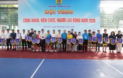 PHƯỜNG HẢI CHÂU TỔ CHỨC HỘI THAO CÔNG NHÂN, VIÊN CHỨC, NGƯỜI LAO ĐỘNG NĂM 2026