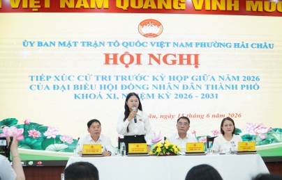 TỔ ĐẠI BIỂU SỐ 1 HĐND THÀNH PHỐ ĐÀ NẴNG TIẾP XÚC CỬ TRI TẠI PHƯỜNG HẢI CHÂU