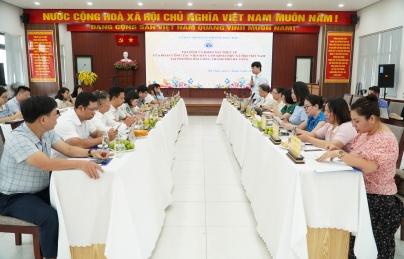 ĐOÀN CÔNG TÁC VIỆN HÀN LÂM KHOA HỌC XÃ HỘI VIỆT NAM KHẢO SÁT THỰC TẾ TẠI PHƯỜNG HẢI CHÂU
