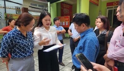 Lãnh đạo phường Hải Châu kiểm tra các trụ sở sau sắp xếp trên địa bàn