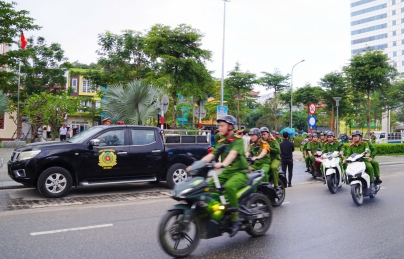 Công an phường Hải Châu tổ chức ra quân thực hiện cao điểm tấn công trấn áp tội phạm