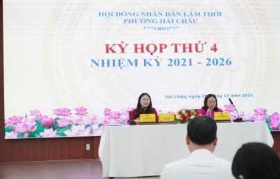 HĐND lâm thời phường Hải Châu tổ chức kỳ họp thứ 4, nhiệm kỳ 2021-2026
