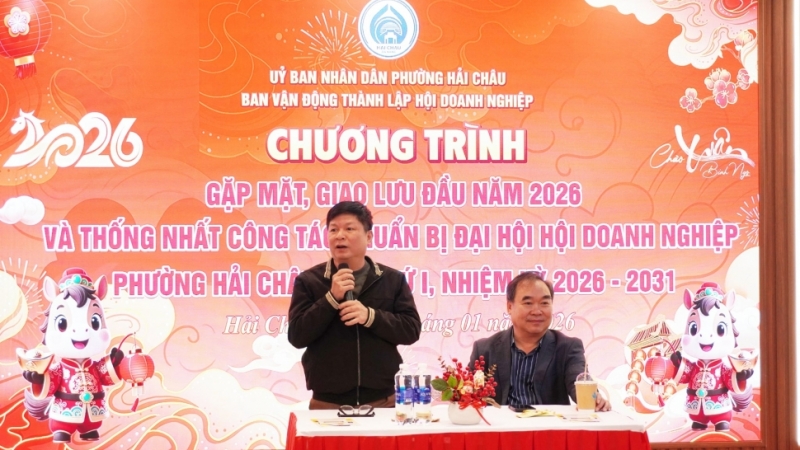 Ban Vận động thành lập Hội Doanh nghiệp phường Hải Châu gặp mặt đầu năm 2026