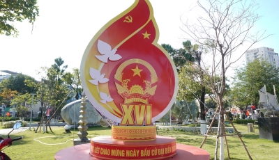 VIDEO: Phố phường Hải Châu rực rỡ cờ hoa chào mừng Ngày hội non sông