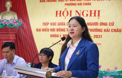 Bản tin Hội nghị tiếp xúc cử tri của Ứng viên HĐND phường Hải Châu tối 9/3