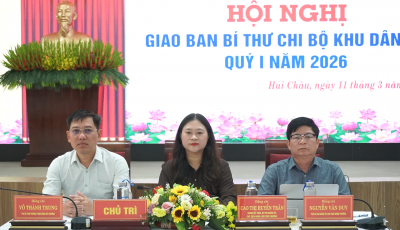 Hội nghị giao ban Bí thư chi bộ khu dân cư quý I/2026