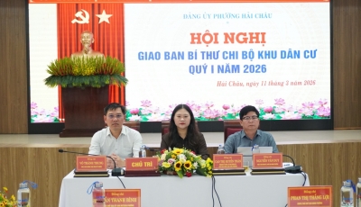 Hội nghị giao ban Bí thư chi bộ khu dân cư quý I/2026