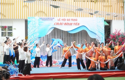 Trường Mầm non Dạ Lan Hương tổ chức Lễ hội Bả trạo “Chào bình yên”