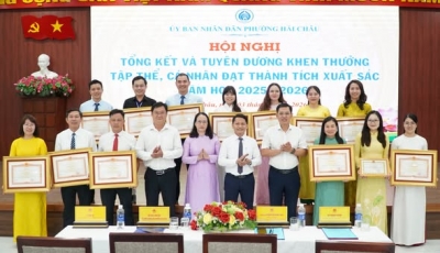 Phường Hải Châu tuyên dương, khen thưởng các tập thể, cá nhân xuất sắc năm học 2025 – 2026 Phường Hải Châu tuyên dương, khen thưởng các tập thể, cá nhân xuất sắc năm học 2025 – 2026