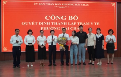 CÔNG BỐ QUYẾT ĐỊNH THÀNH LẬP TRẠM Y TẾ PHƯỜNG HẢI CHÂU CÔNG BỐ QUYẾT ĐỊNH THÀNH LẬP TRẠM Y TẾ PHƯỜNG HẢI CHÂU