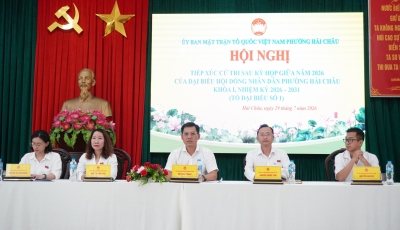 Tổ đại biểu số 1 HĐND phường Hải Châu tiếp xúc cử tri sau kỳ họp thường lệ giữa năm 2026 Tổ đại biểu số 1 HĐND phường Hải Châu tiếp xúc cử tri sau kỳ họp thường lệ giữa năm 2026