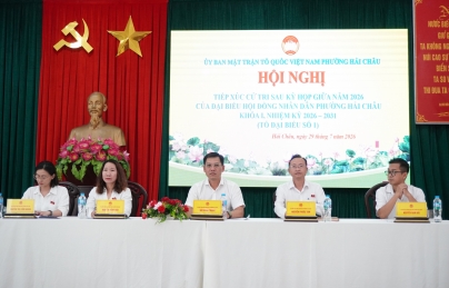Tổ đại biểu số 1 HĐND phường Hải Châu tiếp xúc cử tri sau kỳ họp thường lệ giữa năm 2026 Tổ đại biểu số 1 HĐND phường Hải Châu tiếp xúc cử tri sau kỳ họp thường lệ giữa năm 2026