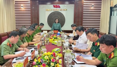 KHẲNG ĐỊNH VAI TRÒ NÒNG CỐT TRONG CÔNG TÁC BẢO ĐẢM AN NINH, TRẬT TỰ KHẲNG ĐỊNH VAI TRÒ NÒNG CỐT TRONG CÔNG TÁC BẢO ĐẢM AN NINH, TRẬT TỰ