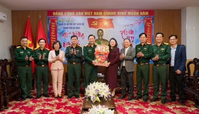 Lãnh đạo quận Hải Châu thăm, chúc Tết các đơn vị quân sự, công an Lãnh đạo quận Hải Châu thăm, chúc Tết các đơn vị quân sự, công an