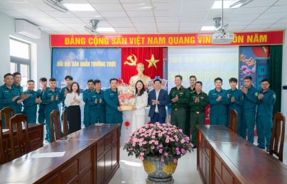 Lãnh đạo quận Hải Châu thăm, chúc Tết các chiến sĩ công an, quân đội, dân quân tự vệ biển Lãnh đạo quận Hải Châu thăm, chúc Tết các chiến sĩ công an, quân đội, dân quân tự vệ biển