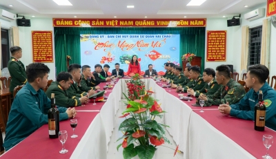 Lãnh đạo quận Hải Châu thăm, động viên các lực lượng làm nhiệm vụ đêm Giao thừa Lãnh đạo quận Hải Châu thăm, động viên các lực lượng làm nhiệm vụ đêm Giao thừa