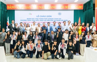 Quận Hải Châu đón đoàn học sinh Hàn Quốc đến trải nghiệm văn hóa Việt Quận Hải Châu đón đoàn học sinh Hàn Quốc đến trải nghiệm văn hóa Việt