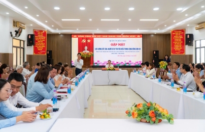 Quận uỷ Hải Châu gặp mặt lực lượng cốt cán, người có uy tín trong cộng đồng dân cư Quận uỷ Hải Châu gặp mặt lực lượng cốt cán, người có uy tín trong cộng đồng dân cư