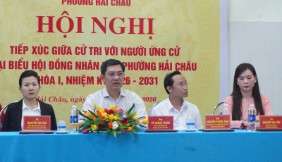 Bản tin Hội nghị tiếp xúc cử tri của Ứng viên HĐND phường Hải Châu tối 6/3: Bản tin Hội nghị tiếp xúc cử tri của Ứng viên HĐND phường Hải Châu tối 6/3:
