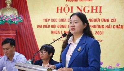 Bản tin Hội nghị tiếp xúc cử tri của Ứng viên HĐND phường Hải Châu tối 9/3 Bản tin Hội nghị tiếp xúc cử tri của Ứng viên HĐND phường Hải Châu tối 9/3