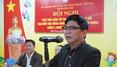 Bản tin Hội nghị tiếp xúc cử tri của Ứng viên HĐND phường Hải Châu tối 12/3 Bản tin Hội nghị tiếp xúc cử tri của Ứng viên HĐND phường Hải Châu tối 12/3