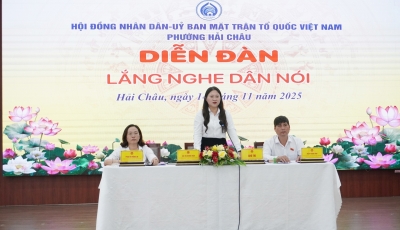 Phường Hải Châu tổ chức diễn đàn “Lắng nghe dân nói” Phường Hải Châu tổ chức diễn đàn “Lắng nghe dân nói”